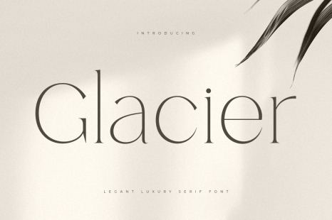 Glacier - Elegant luxury serif font - Fancy font