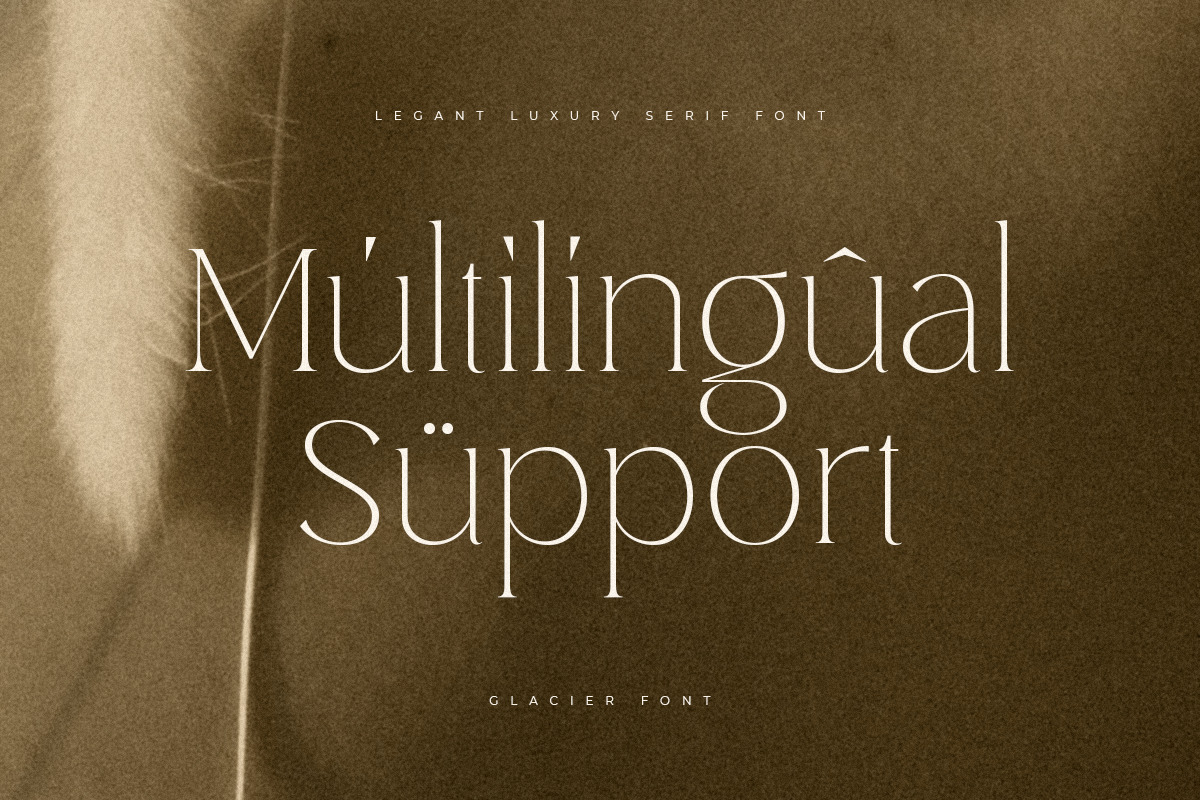 Glacier - Elegant luxury serif font Glacier - Elegant luxury serif font