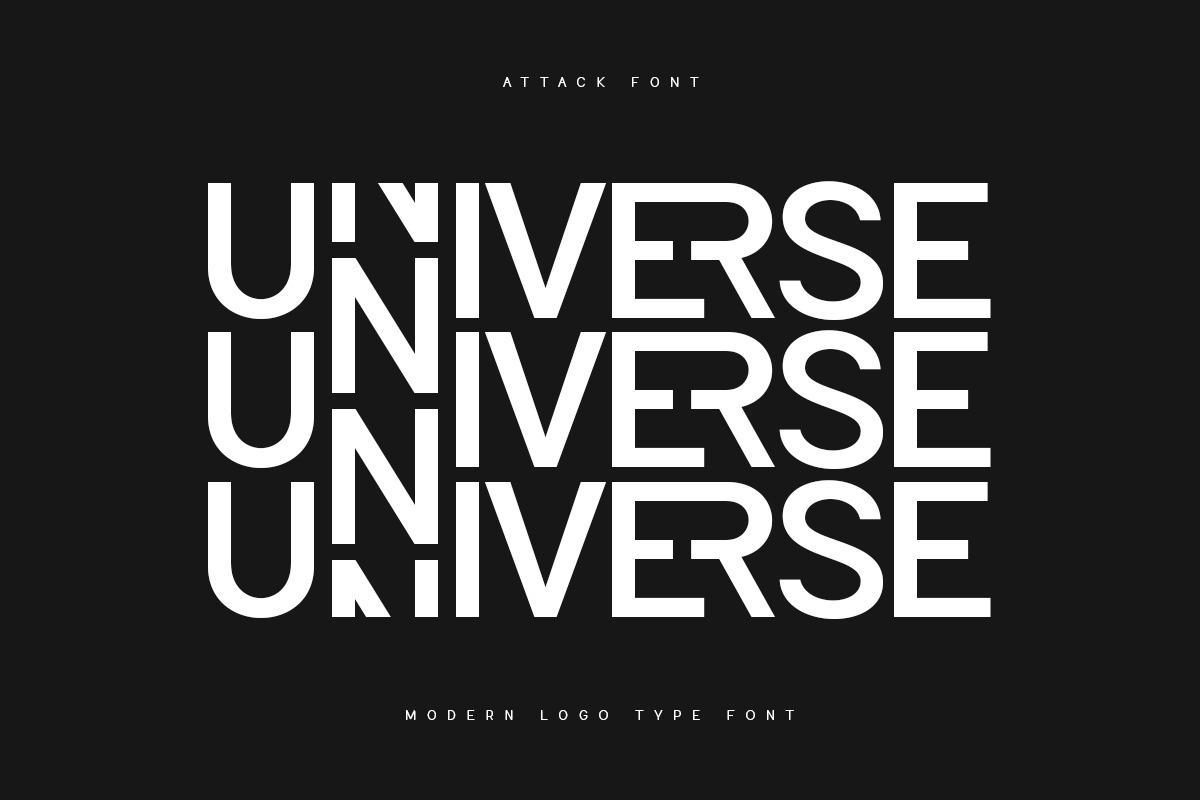 Attack - Corporate Logo Font Attack - Corporate Logo Font