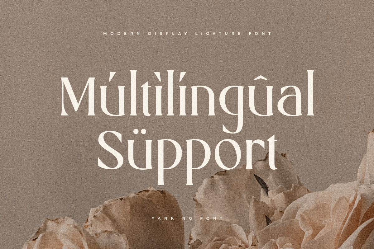 YANKING - Modern Display Ligature Font YANKING - Modern Display Ligature Font