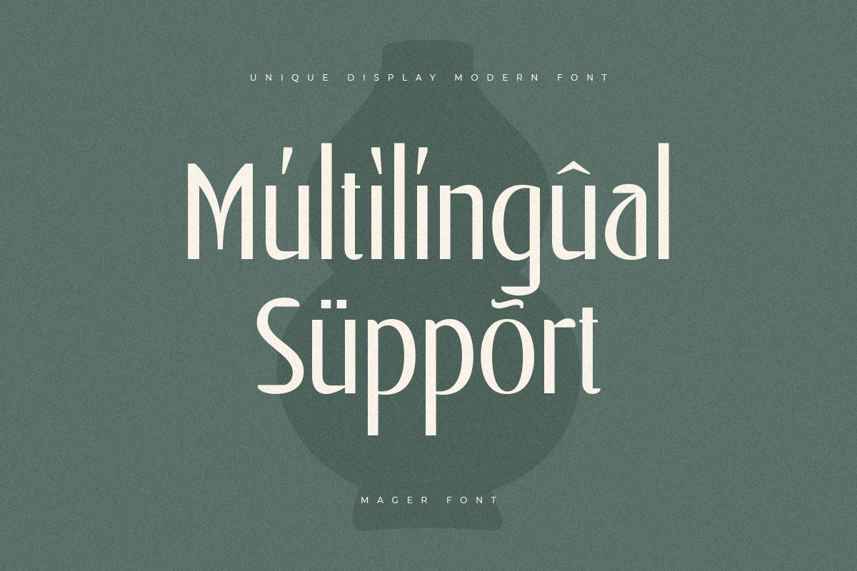 Mager - Unique Display Modern Font Mager - Unique Display Modern Font