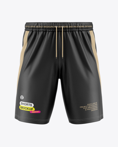 Shorts Mockup - Front View - Women's+Sport+Shorts+Mockup+-+Front+View+in+Apparel+...