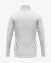 Zipper High Neck Long Sleeve Jersey Mockup