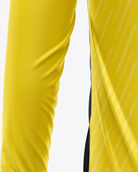 Zipper High Neck Long Sleeve Jersey Mockup