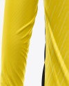 Zipper High Neck Long Sleeve Jersey Mockup