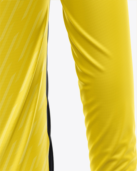 Zipper High Neck Long Sleeve Jersey Mockup