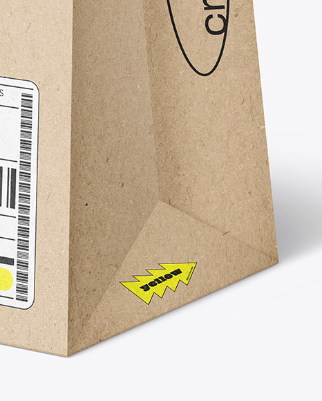 Kraft Paper Shopping Bag Mockup