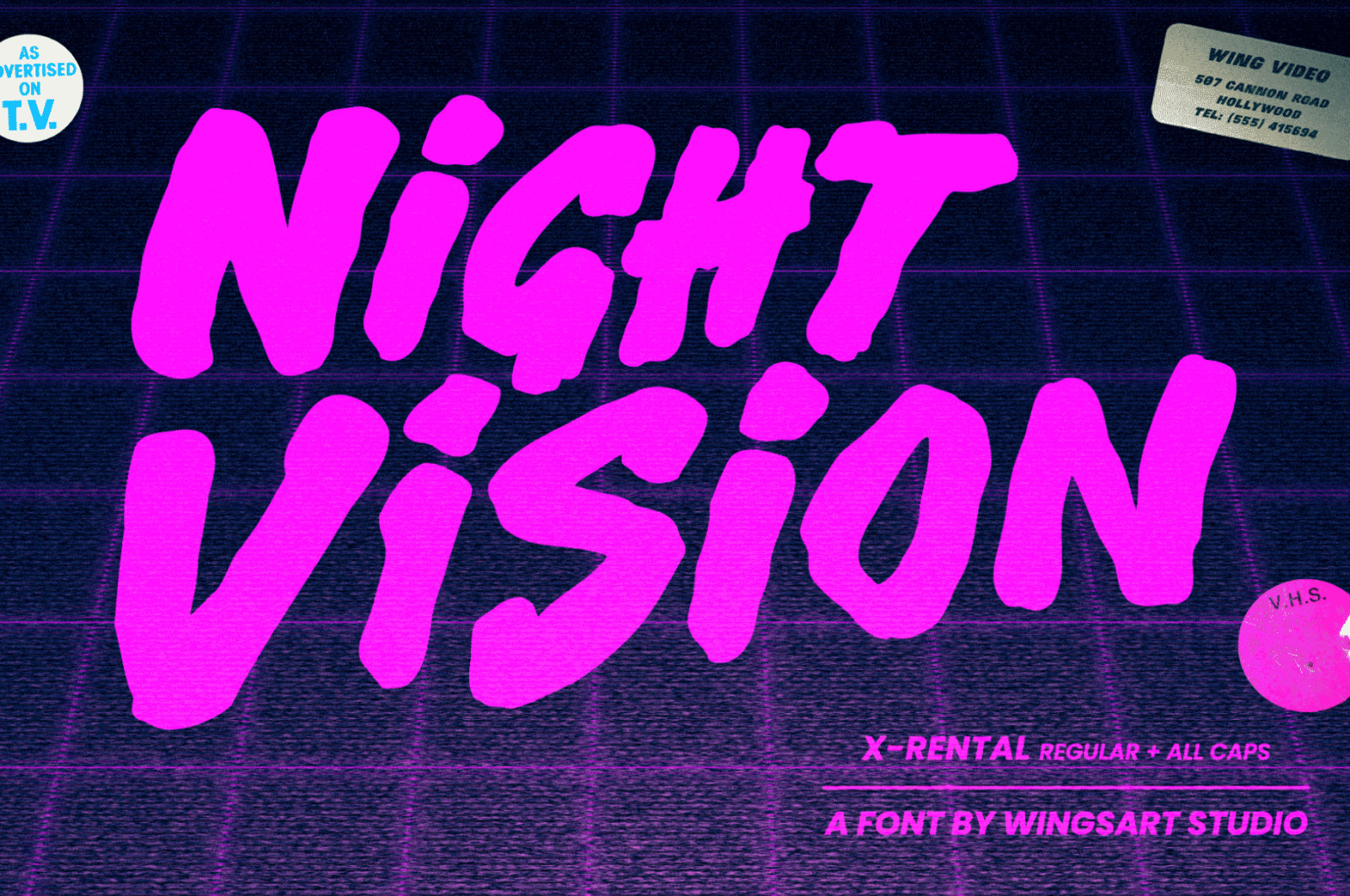 X-Rental - 1980s Retro Horror Font X-Rental - 1980s Retro Horror Font