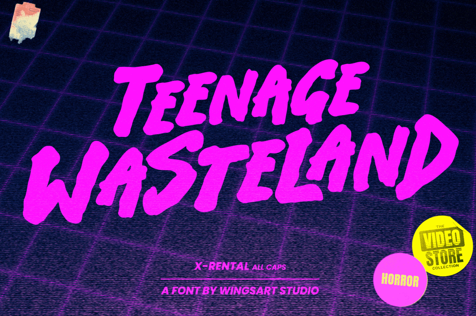 X-Rental - 1980s Retro Horror Font X-Rental - 1980s Retro Horror Font