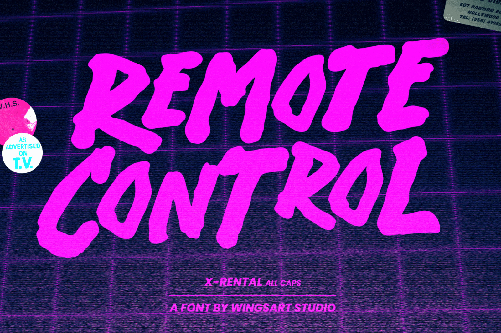X-Rental - 1980s Retro Horror Font X-Rental - 1980s Retro Horror Font