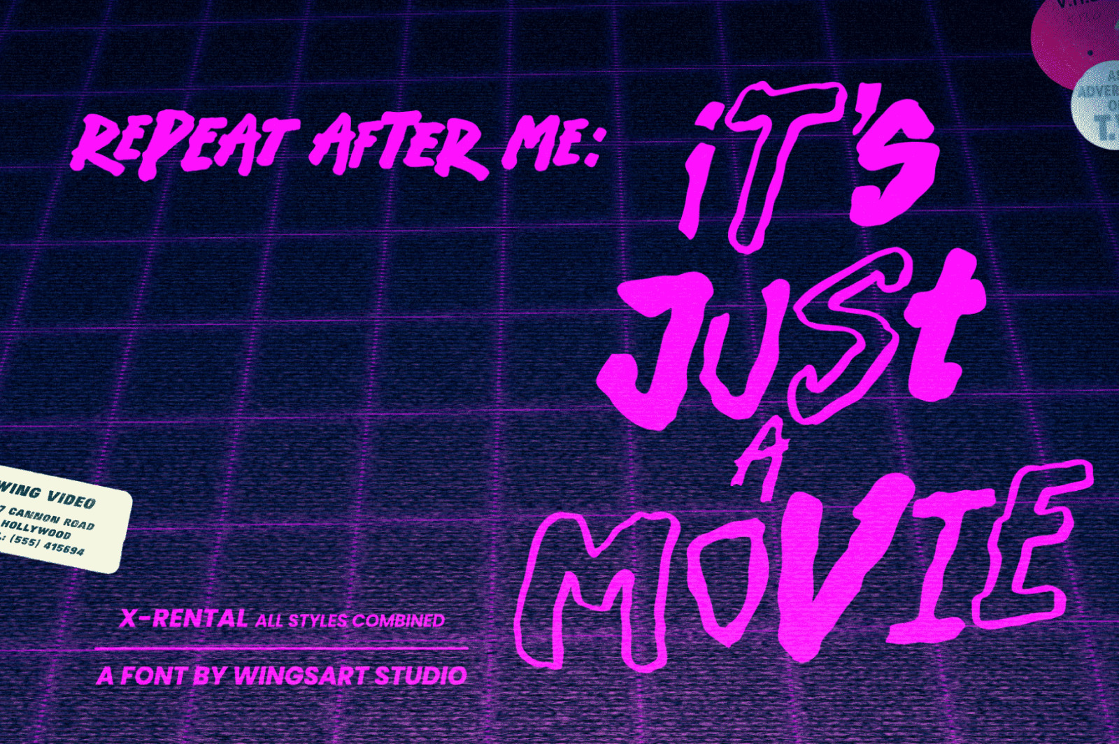 X-Rental - 1980s Retro Horror Font X-Rental - 1980s Retro Horror Font