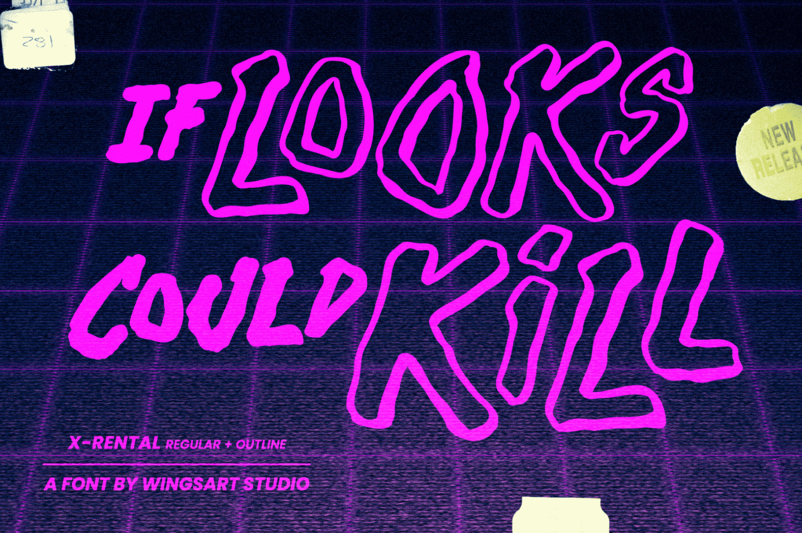 X-Rental - 1980s Retro Horror Font X-Rental - 1980s Retro Horror Font