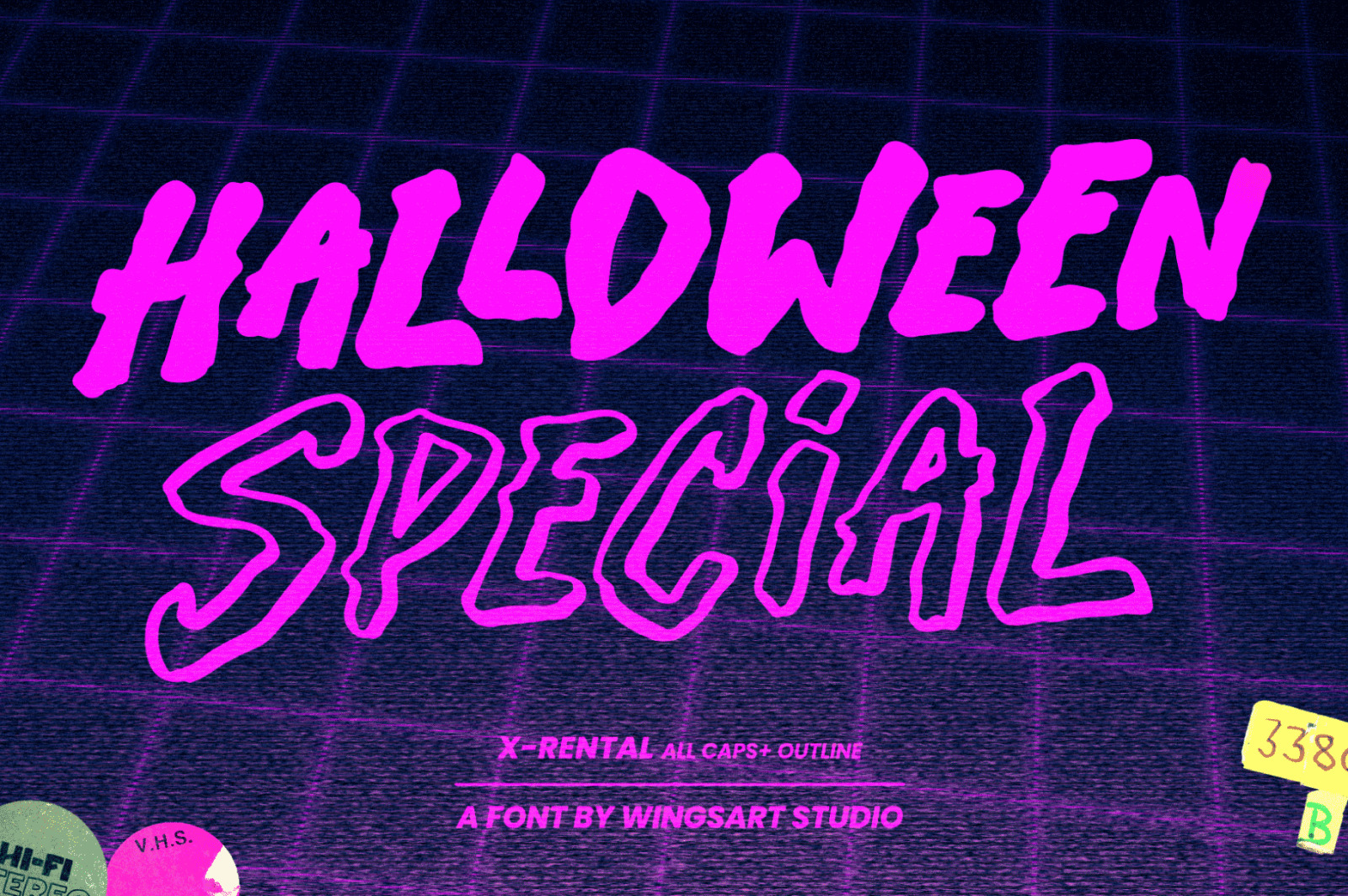X-Rental - 1980s Retro Horror Font X-Rental - 1980s Retro Horror Font