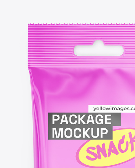 Glossy Snack Package Mockup