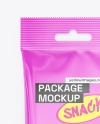 Glossy Snack Package Mockup