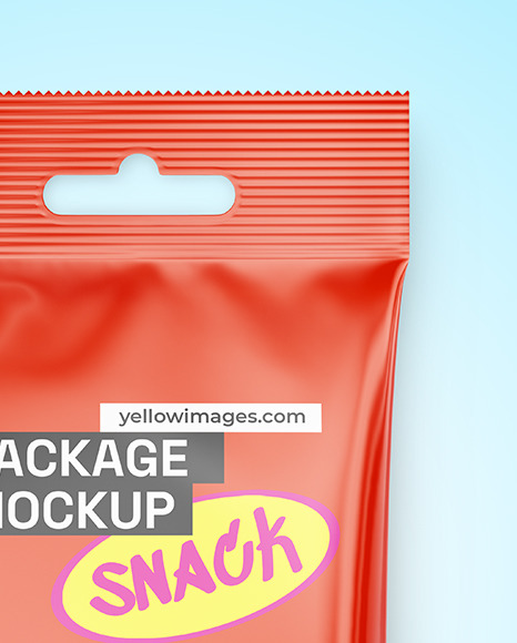 Glossy Snack Package Mockup