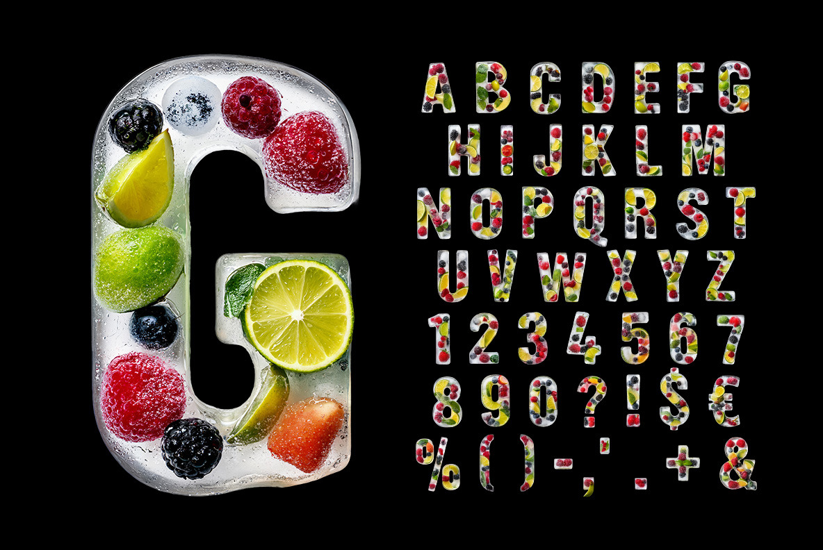 Berry Ice Cubes Font Berry Ice Cubes Font