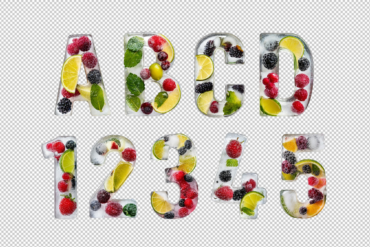 Berry Ice Cubes Font Berry Ice Cubes Font