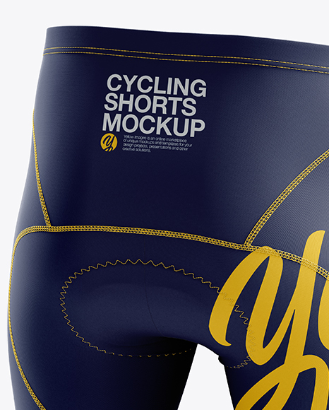 Men’s Cycling Shorts v2 Mockup (Back Right Half Side View) - Free