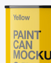 Glossy Paint Can Mockup