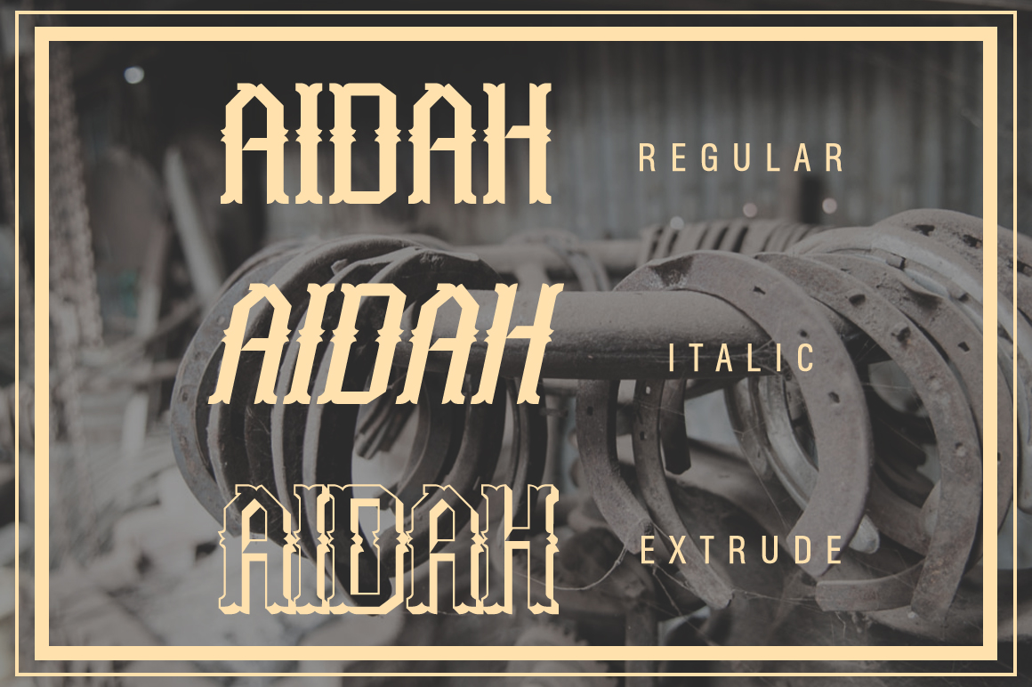 Aidah Typeface Aidah Typeface