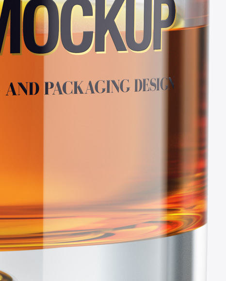 Whisky Tumbler Glass Mockup