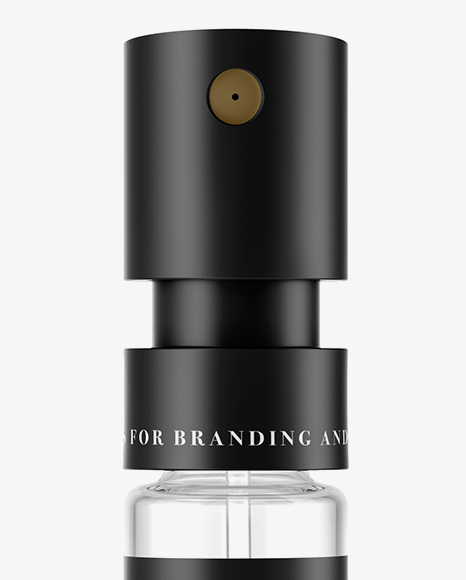 Clear Perfume Sampler Spray Bottle Mockup