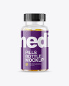 Clear Fish Oil Bottle Mockup