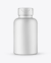 Matte Pills Bottle with Flip Cap Mockup