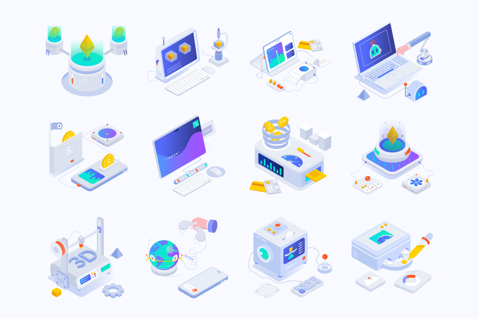 Internet and Technology Icons Internet and Technology Icons