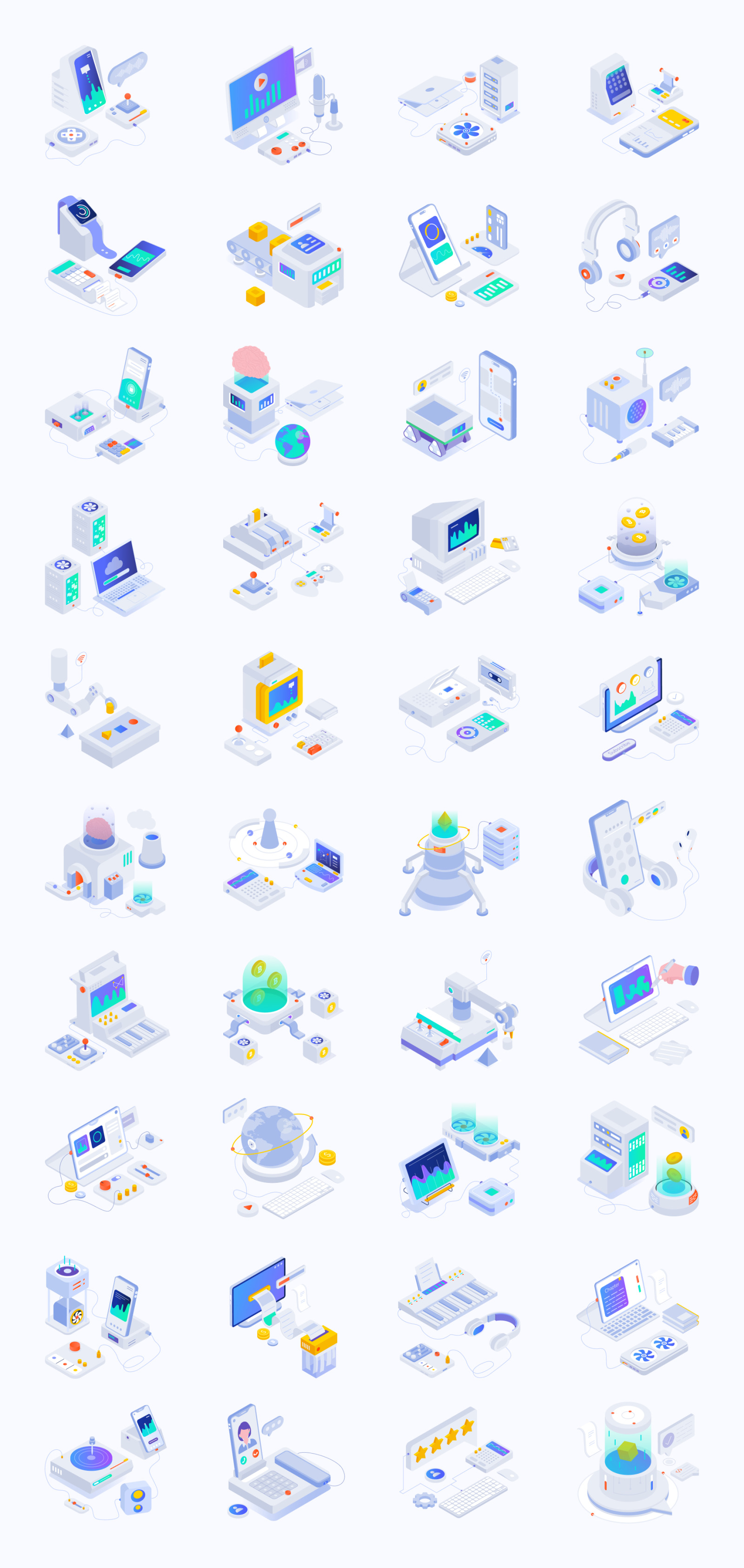 Internet and Technology Icons Internet and Technology Icons