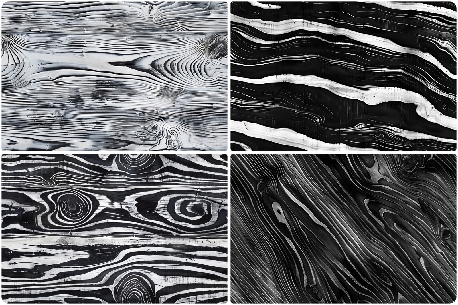 20 Black and White Wood Texture Backgrounds