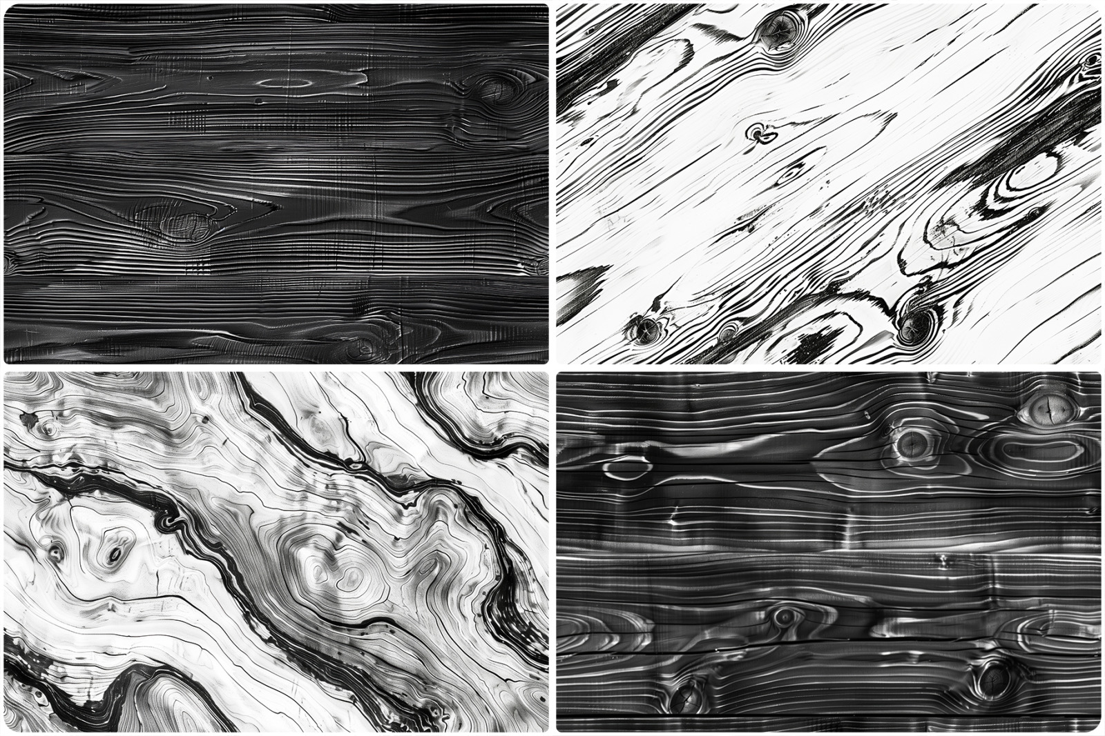 20 Black and White Wood Texture Backgrounds