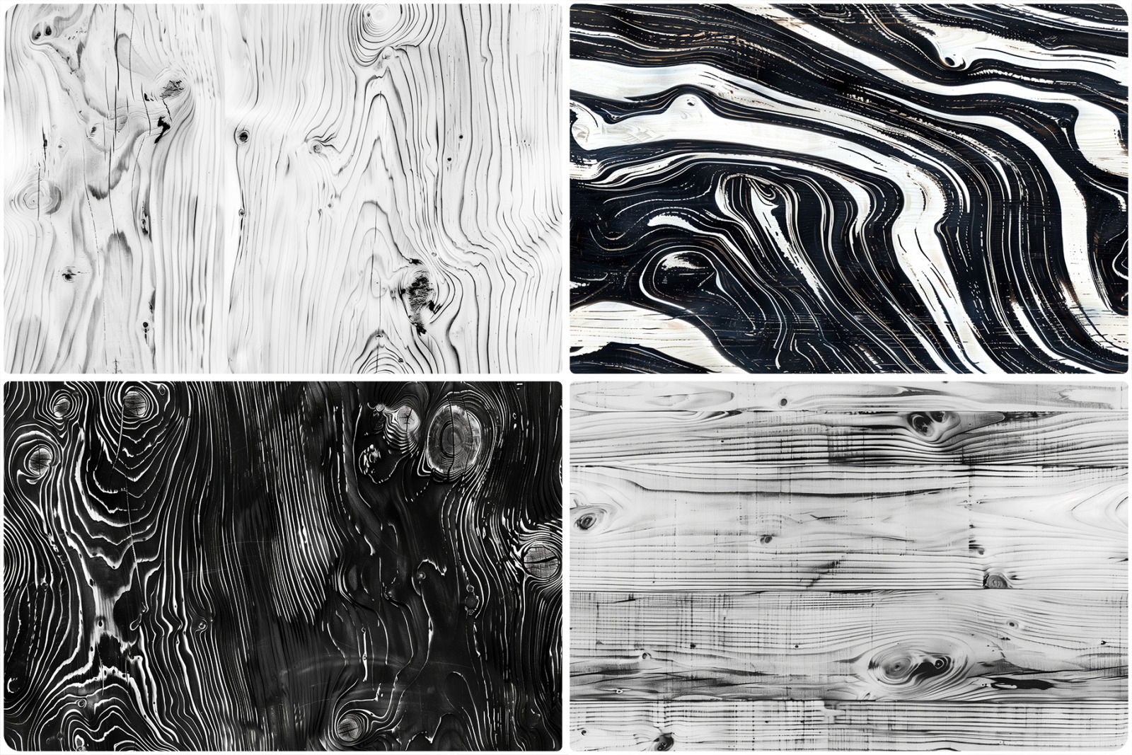 20 Black and White Wood Texture Backgrounds