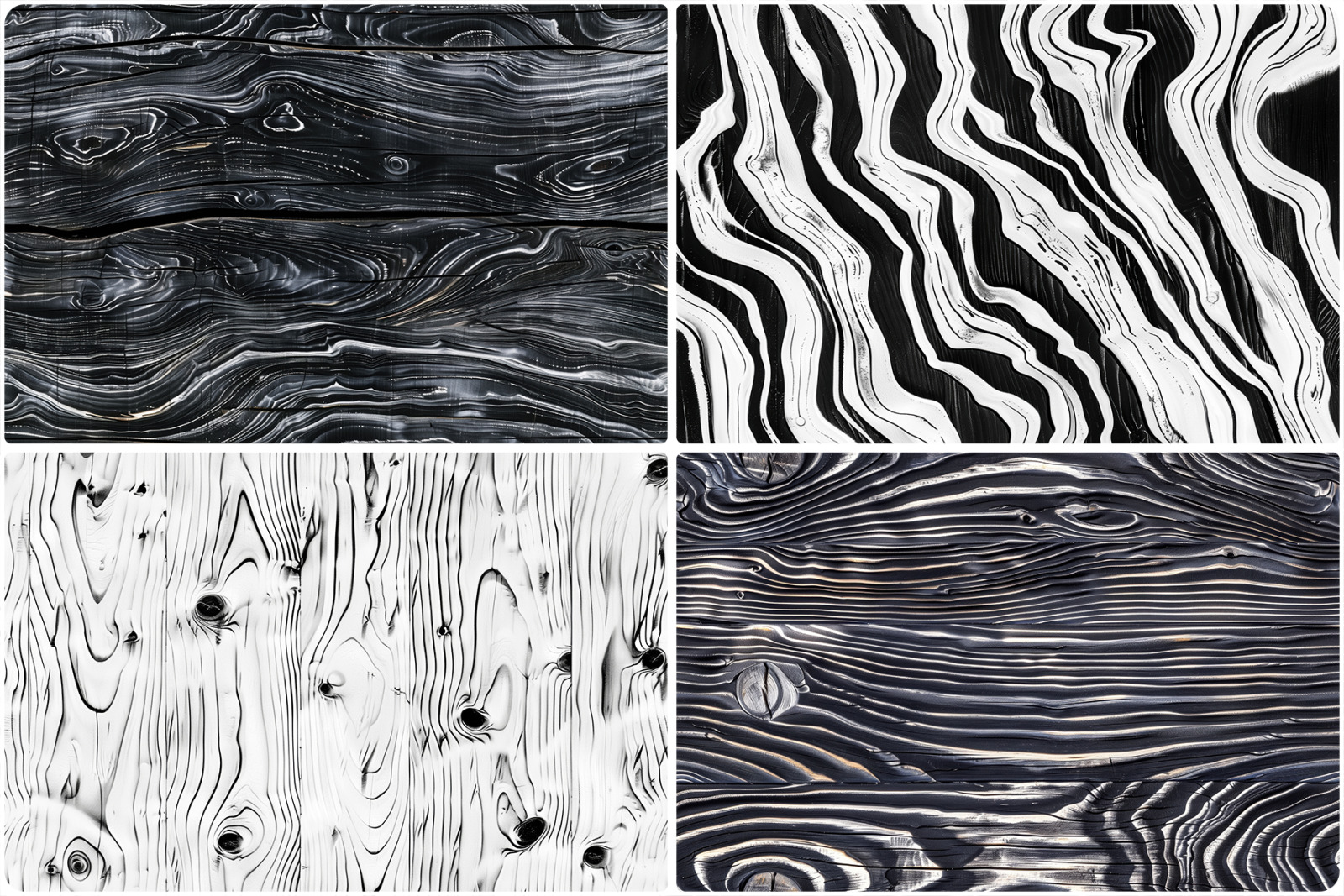 20 Black and White Wood Texture Backgrounds