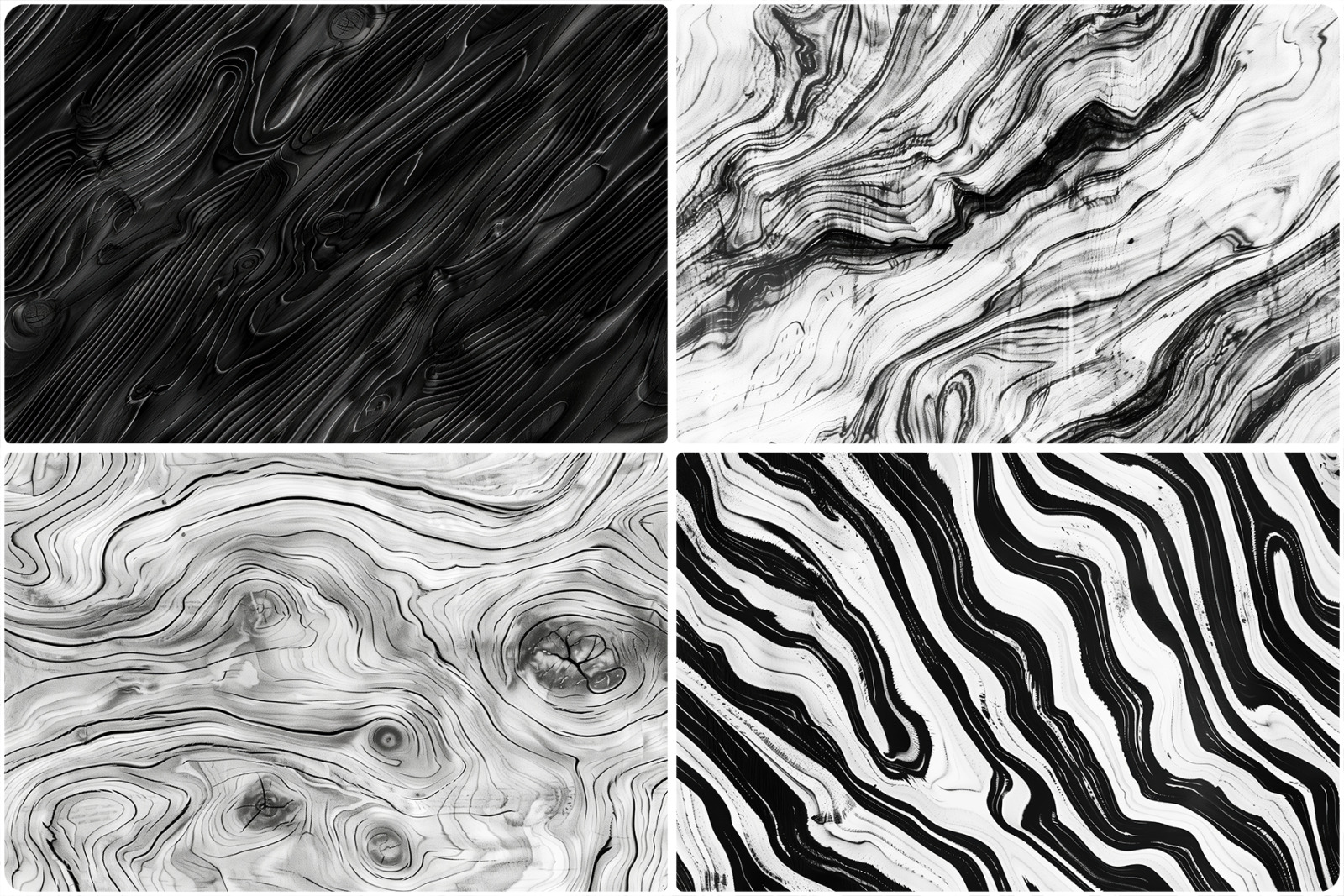 20 Black and White Wood Texture Backgrounds