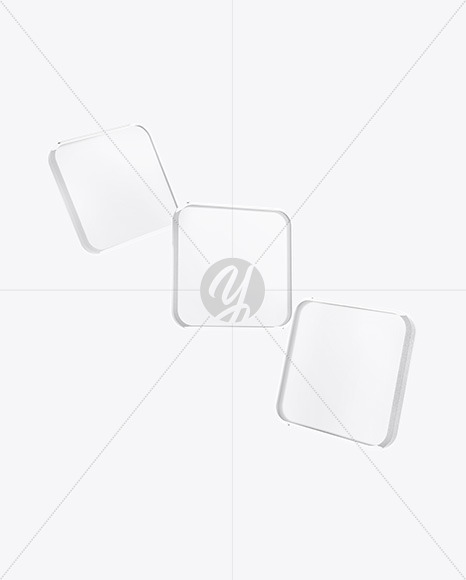 Frosted Glass Icons Mockup