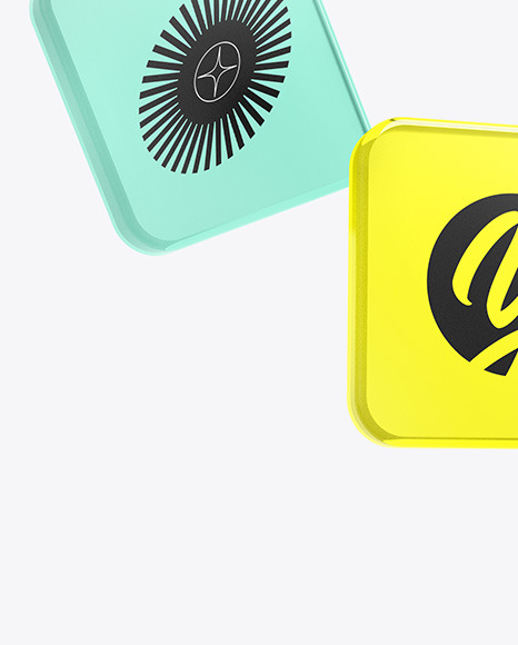 Frosted Glass Icons Mockup