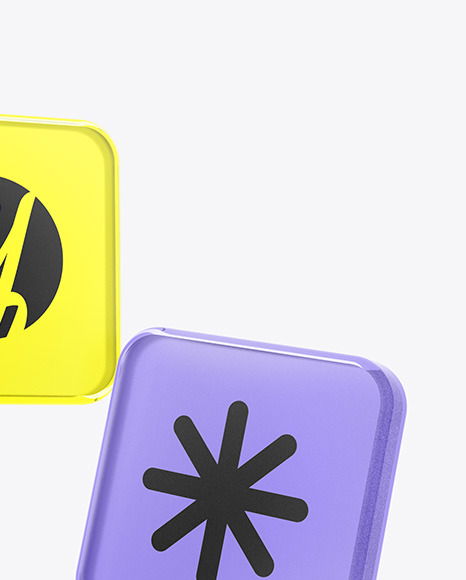 Frosted Glass Icons Mockup