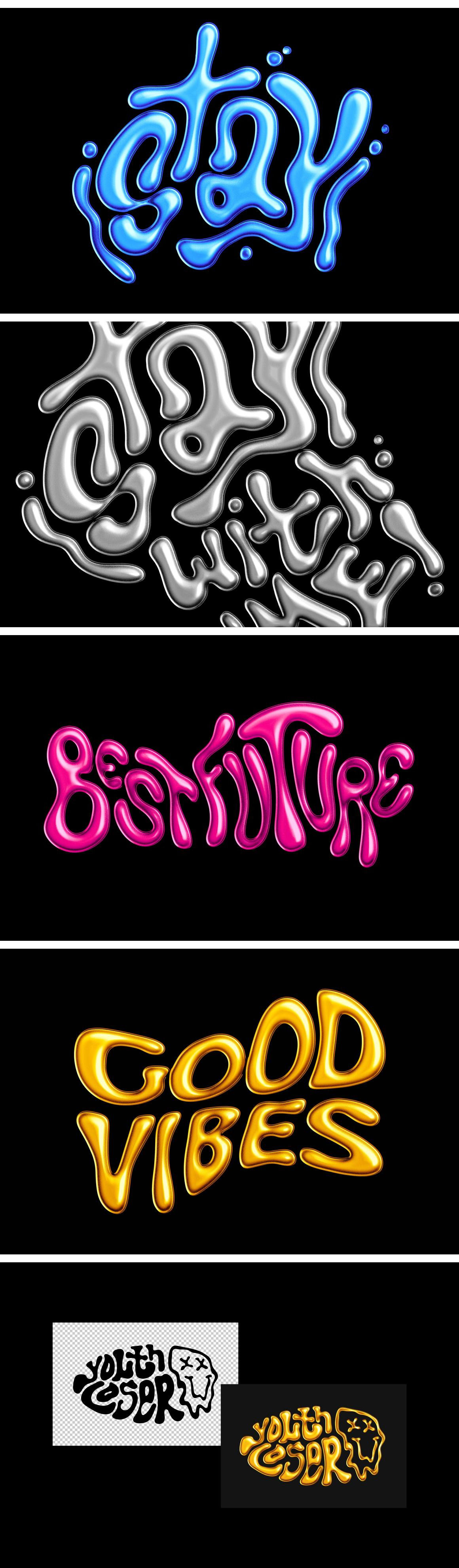Glitter Chromatic Text Effect Glitter Chromatic Text Effect
