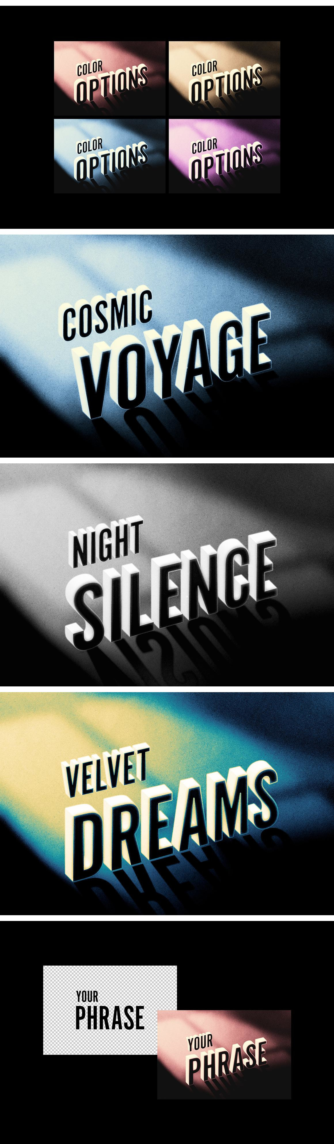 Vintage Noir Movie Title Text Effect Vintage Noir Movie Title Text Effect