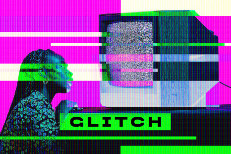 Closedown TV Glitch Photo Effect - Displacement