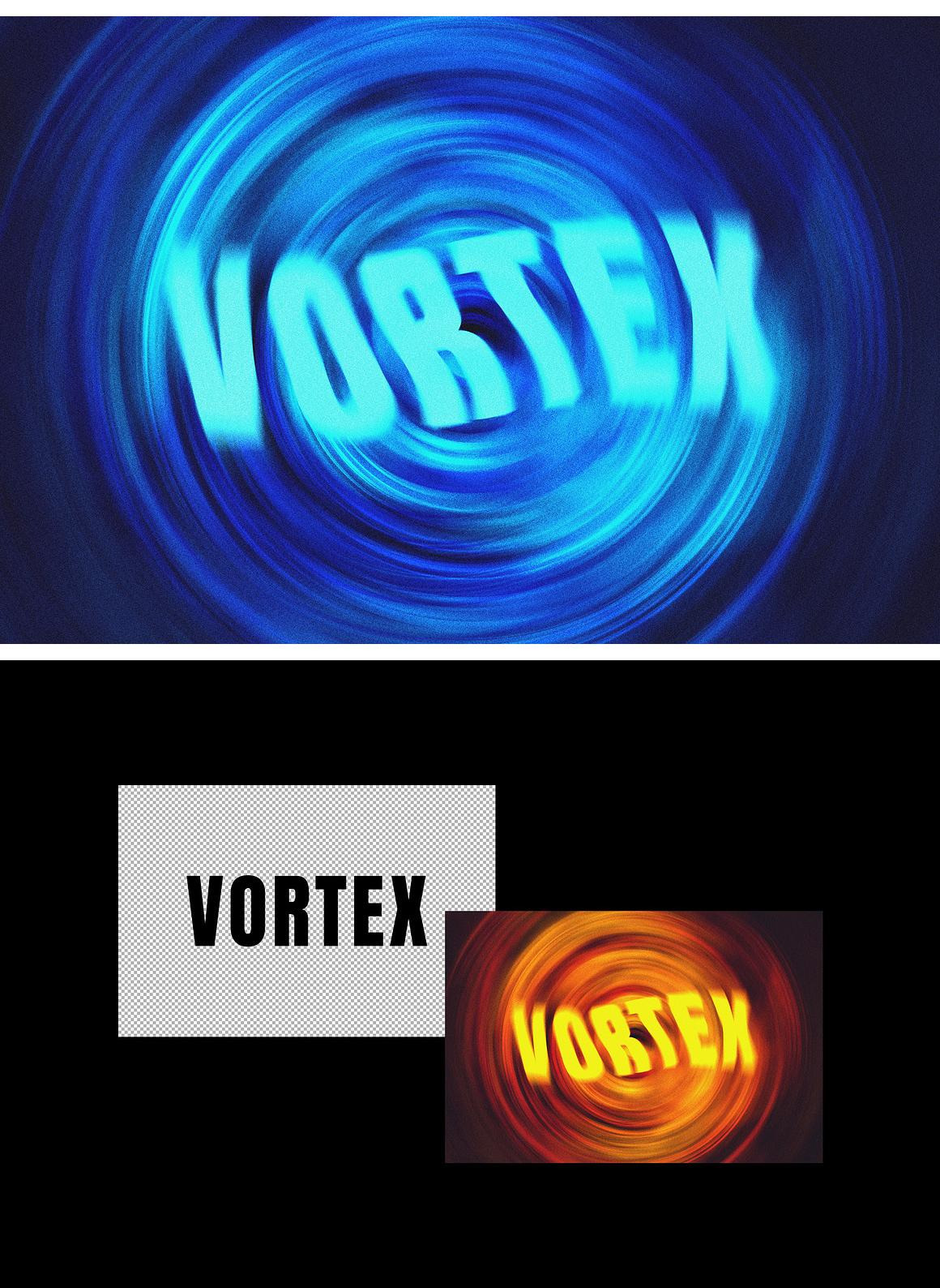 Spinning Vortex Text Effect