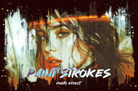 Paint Strokes Photo Effect - Posters