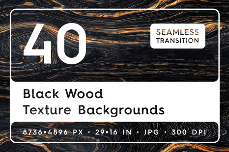 40 Black Wood Texture Backgrounds - Textures