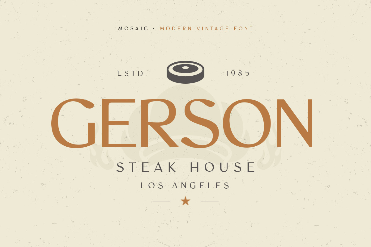 Mosaic - Modern Vintage Font Mosaic - Modern Vintage Font