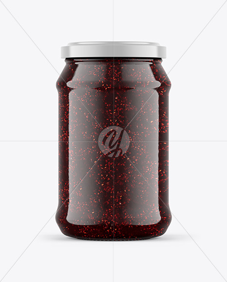 Raspberry Jam Jar Mockup