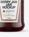 Raspberry Jam Jar Mockup