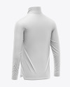 Zipper High Neck Long Sleeve Jersey Mockup