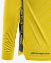 Zipper High Neck Long Sleeve Jersey Mockup